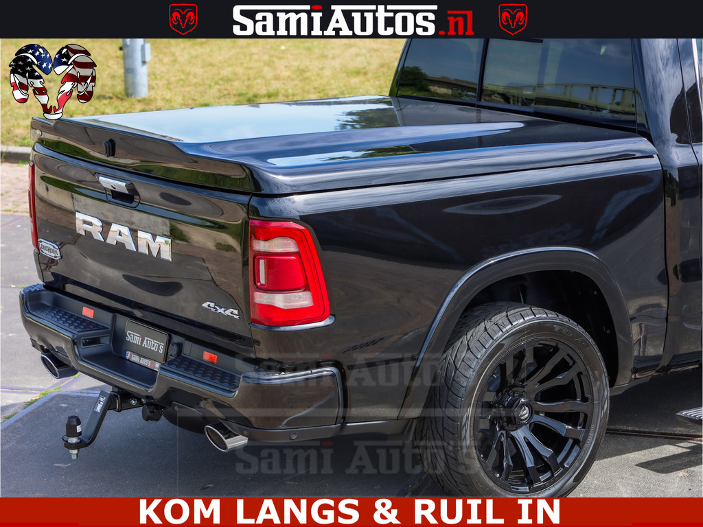 Dodge RAM LONGHORN ® EDITION | NEW SADDLE LEATHER | VIRTUAL | HEAD UP | PANODAK | LUCHTVERING | BOM VOL | DC | 5,7L V8 HEMI 402 PK | CREW CAB | DUBBELE CABINE | 4X4 | 5 PERSOONS | GRIJSKENTEKEN | LIMITED 15