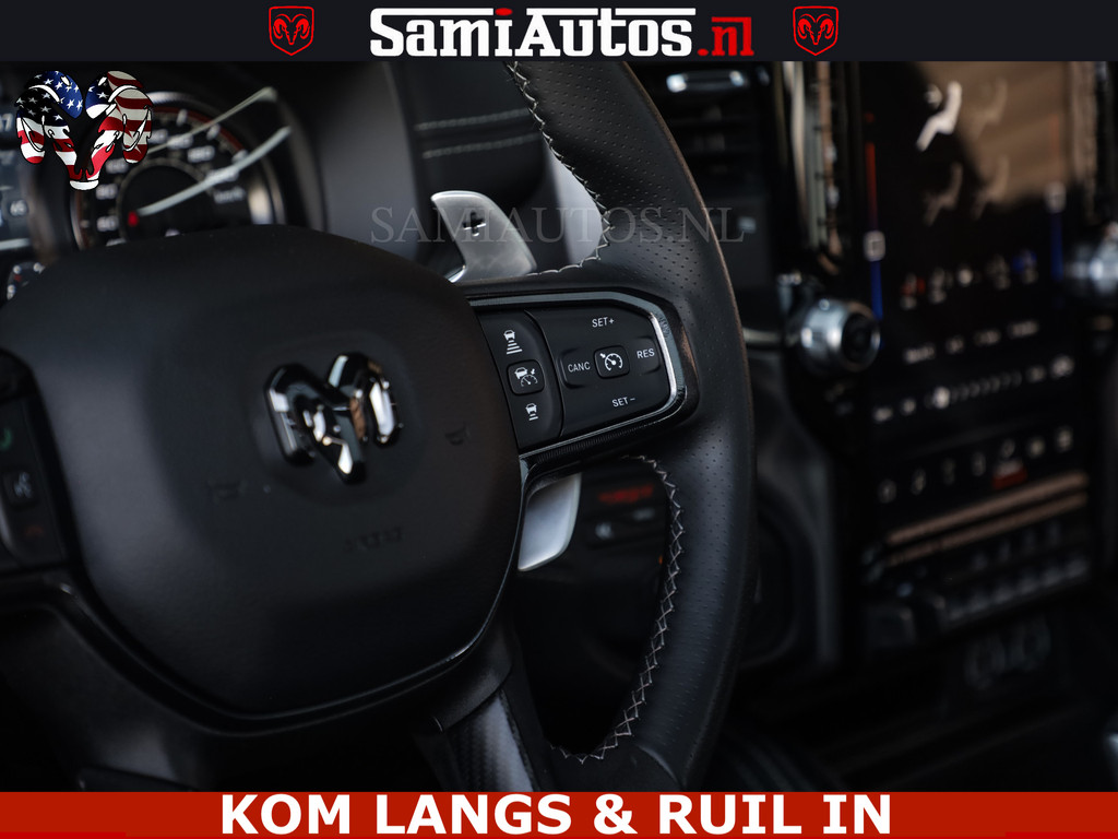 Dodge RAM TRX BLACK OPS HELLCAT | 6.2 V8 712PK SUPERCHARGER | FULLY LOADED | CARBON | BLACK ON BLACK | CREW CAB | DUBBELE CABINE | 5 PERSOONS | De specialist in Amerikaanse pickâups in Nederland en Europa. 17