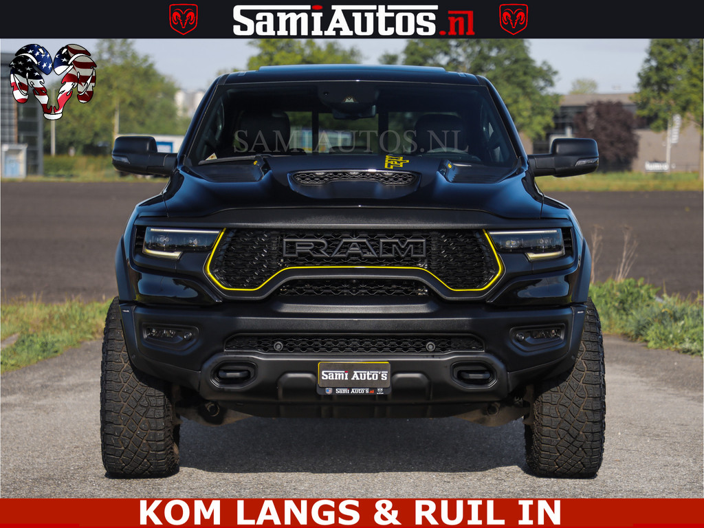 Dodge RAM TRX BLACK OPS HELLCAT | 6.2 V8 712PK SUPERCHARGER | FULLY LOADED | CARBON | BLACK ON BLACK | CREW CAB | DUBBELE CABINE | 5 PERSOONS | De specialist in Amerikaanse pickâups in Nederland en Europa. 2