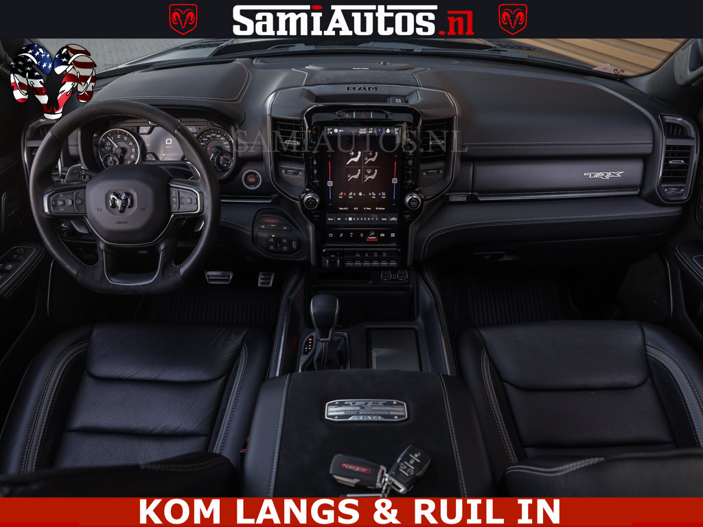 Dodge RAM TRX BLACK OPS HELLCAT | 6.2 V8 712PK SUPERCHARGER | FULLY LOADED | CARBON | BLACK ON BLACK | CREW CAB | DUBBELE CABINE | 5 PERSOONS | De specialist in Amerikaanse pickâups in Nederland en Europa. 9
