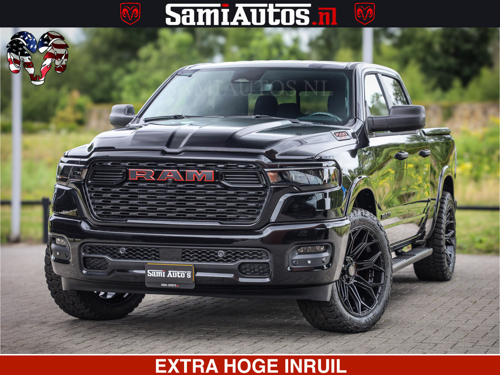 Dodge RAM TradesMan 6 Persoons Uitvoering | LEDER RS | 420Pk 636Nm | Pick-Up | Comfortabele Dubbele Cabine met Royale 6 Zitplaatsen | BPM vrij | Nu Leverbaar uit Voorraad | Voorraad Nr 2217- 2911