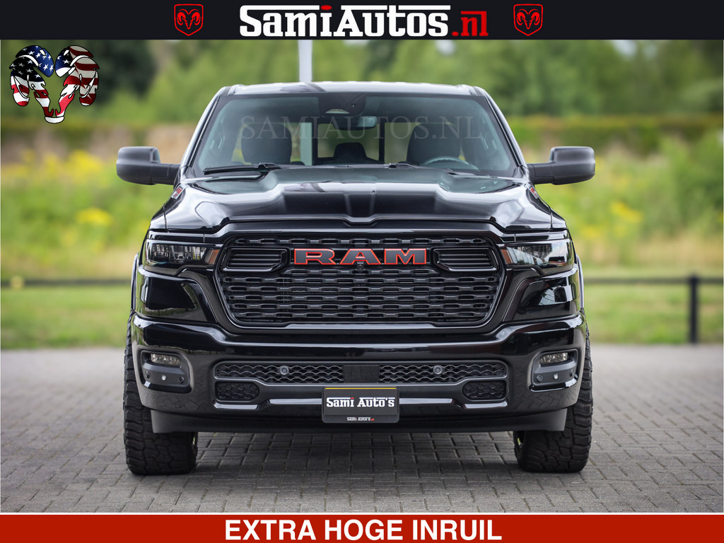Dodge RAM TradesMan 6 Persoons Uitvoering | LEDER RS | 420Pk 636Nm | Pick-Up | Comfortabele Dubbele Cabine met Royale 6 Zitplaatsen | BPM vrij | Nu Leverbaar uit Voorraad | Voorraad Nr 2217- 2911 2