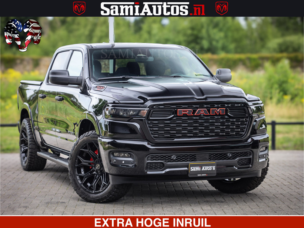 Dodge RAM TradesMan 6 Persoons Uitvoering | LEDER RS | 420Pk 636Nm | Pick-Up | Comfortabele Dubbele Cabine met Royale 6 Zitplaatsen | BPM vrij | Nu Leverbaar uit Voorraad | Voorraad Nr 2217- 2911 3