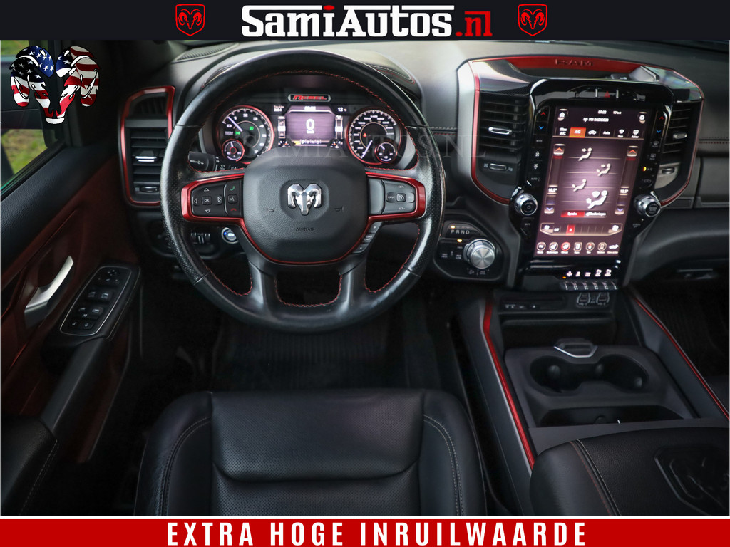 Dodge Ram 1500 HULK | 5.7 V8 | REBEL | WIDEBODY | LUCHTVERING | PANODAK | BREEDSET WIELEN | MEGA DIK | CREWCAB | DUBBELE CABINE | DC 5 PERSOONS | TOP CONDITIE | EERSTE EIGENAAR | 18