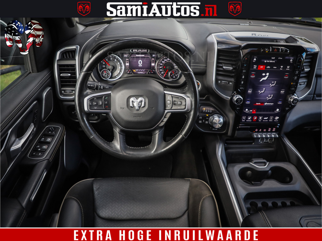 Dodge Ram 1500 HULK PACK | MEGA VOL | HEMI 5.7 V8 | HUD | WIDE BODY | LUCHTVERING | Comfortabele Dubbele Cabine DC met Royale 5 Zitplaatsen | 4x4 | LARAMIE NIGHT EDITION 11