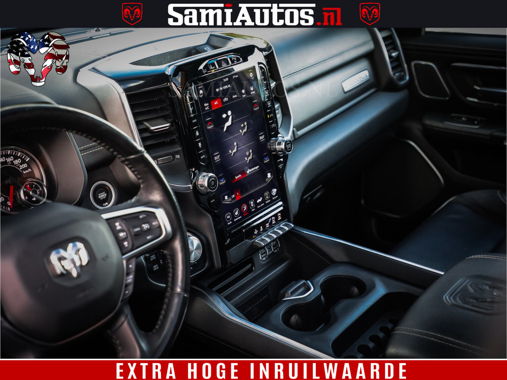 Dodge Ram 1500 HULK PACK | MEGA VOL | HEMI 5.7 V8 | HUD | WIDE BODY | LUCHTVERING | Comfortabele Dubbele Cabine DC met Royale 5 Zitplaatsen | 4x4 | LARAMIE NIGHT EDITION 8