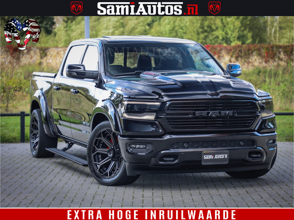 Dodge Ram 1500 HULK PACK | MEGA VOL | HEMI 5.7 V8 | HUD | WIDE BODY | LUCHTVERING | Comfortabele Dubbele Cabine DC met Royale 5 Zitplaatsen | 4x4 | LARAMIE NIGHT EDITION 9