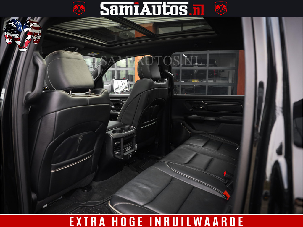 Dodge Ram 1500 LIMITED | 5.7 V8 4X4 | HUD | LUCHTVERING | 360CAM | HUD | DIGI CLUSTER | BINNENSPIEGEL CAMERA | CREWCAB | PANORAMA | AUTO TREEPLANK | ADAPTIVE CRUISE | LPG RAM VOL | BLACK ON BLACK 11