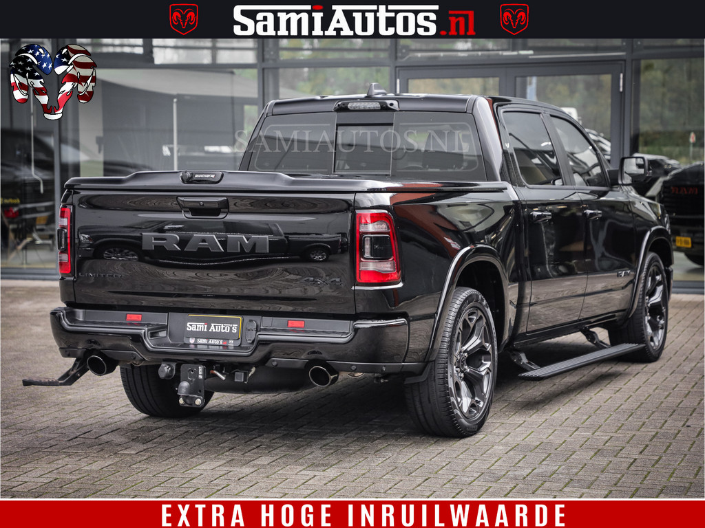 Dodge Ram 1500 LIMITED | 5.7 V8 4X4 | HUD | LUCHTVERING | 360CAM | HUD | DIGI CLUSTER | BINNENSPIEGEL CAMERA | CREWCAB | PANORAMA | AUTO TREEPLANK | ADAPTIVE CRUISE | LPG RAM VOL | BLACK ON BLACK 13