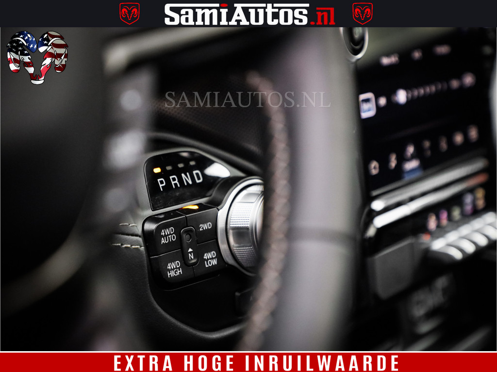 Dodge Ram 1500 LIMITED | 5.7 V8 4X4 | HUD | LUCHTVERING | 360CAM | HUD | DIGI CLUSTER | BINNENSPIEGEL CAMERA | CREWCAB | PANORAMA | AUTO TREEPLANK | ADAPTIVE CRUISE | LPG RAM VOL | BLACK ON BLACK 14