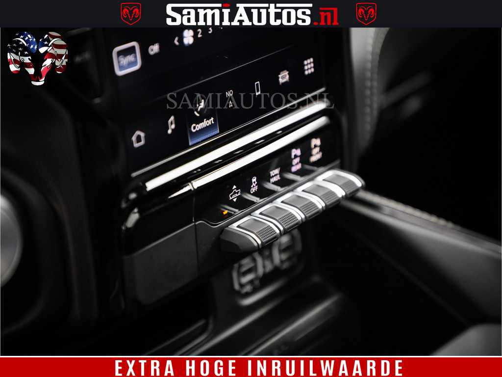 Dodge Ram 1500 LIMITED | 5.7 V8 4X4 | HUD | LUCHTVERING | 360CAM | HUD | DIGI CLUSTER | BINNENSPIEGEL CAMERA | CREWCAB | PANORAMA | AUTO TREEPLANK | ADAPTIVE CRUISE | LPG RAM VOL | BLACK ON BLACK 15