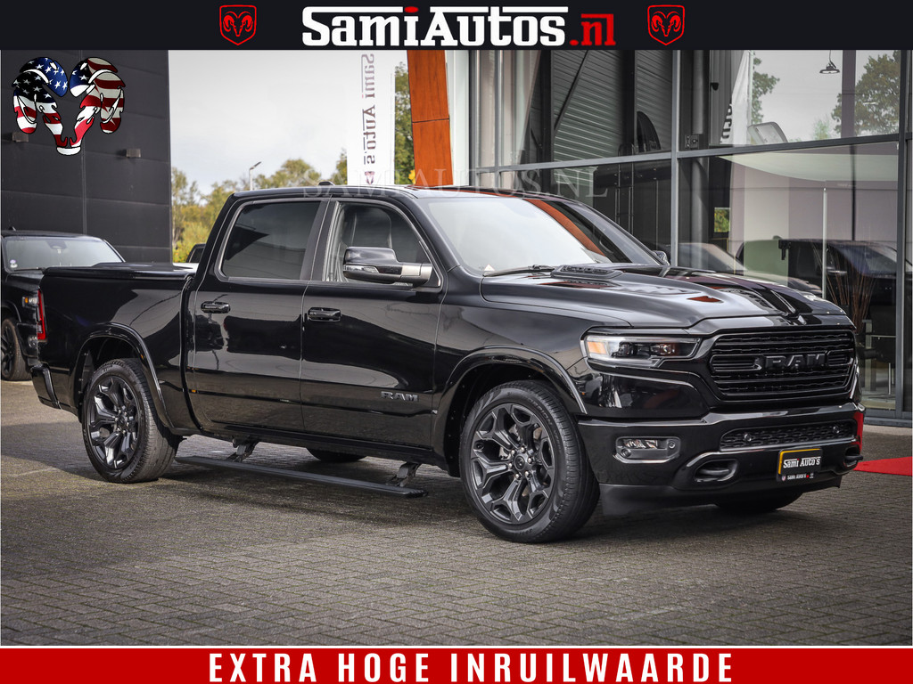 Dodge Ram 1500 LIMITED | 5.7 V8 4X4 | HUD | LUCHTVERING | 360CAM | HUD | DIGI CLUSTER | BINNENSPIEGEL CAMERA | CREWCAB | PANORAMA | AUTO TREEPLANK | ADAPTIVE CRUISE | LPG RAM VOL | BLACK ON BLACK 17