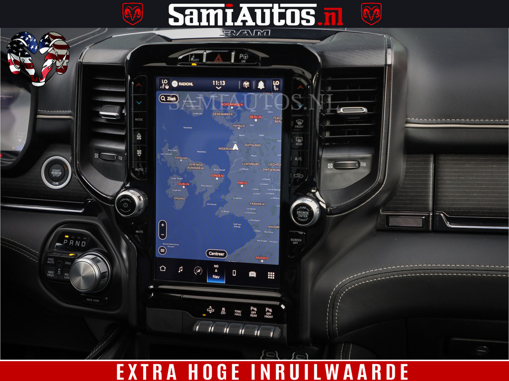 Dodge Ram 1500 LIMITED | 5.7 V8 4X4 | HUD | LUCHTVERING | 360CAM | HUD | DIGI CLUSTER | BINNENSPIEGEL CAMERA | CREWCAB | PANORAMA | AUTO TREEPLANK | ADAPTIVE CRUISE | LPG RAM VOL | BLACK ON BLACK 18
