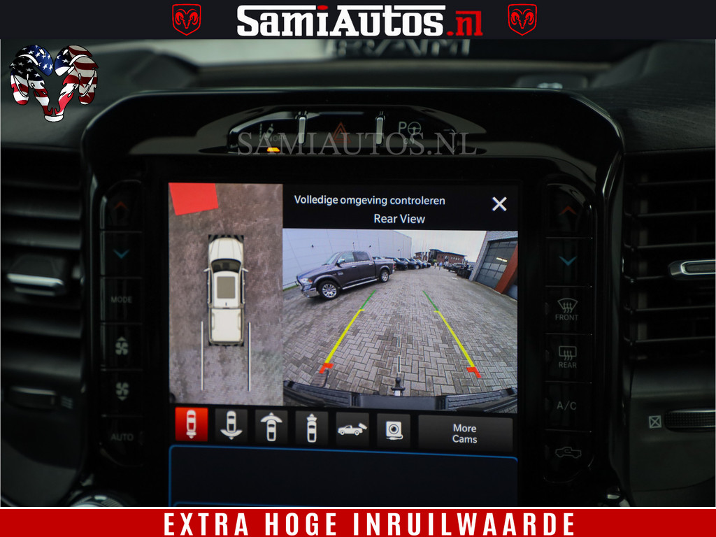 Dodge Ram 1500 LIMITED | 5.7 V8 4X4 | HUD | LUCHTVERING | 360CAM | HUD | DIGI CLUSTER | BINNENSPIEGEL CAMERA | CREWCAB | PANORAMA | AUTO TREEPLANK | ADAPTIVE CRUISE | LPG RAM VOL | BLACK ON BLACK 20