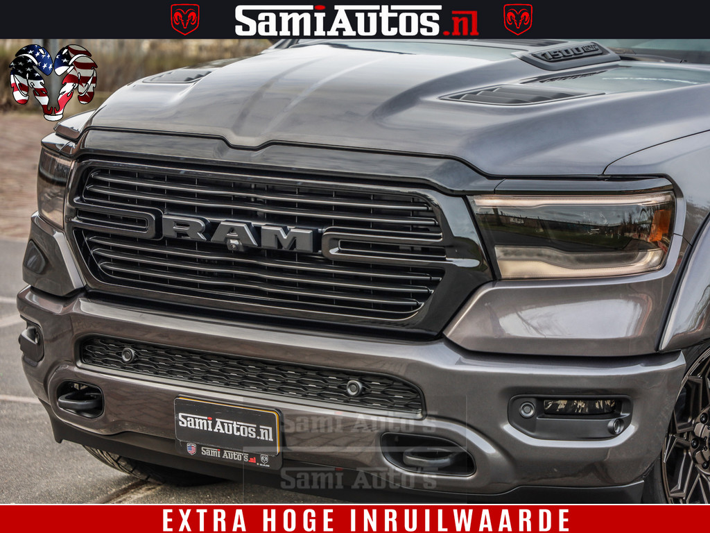Dodge Ram 1500 Laramie Sport 5.7 V8 HEMI 402PK 4x4 | Panorama dak | 12 Scherm |Granite Crystal Metallic | Crew Cab | 5 Persoons | Dubbele Cabine | DC | VOORRAAD NR 2522 - 41248 | 12