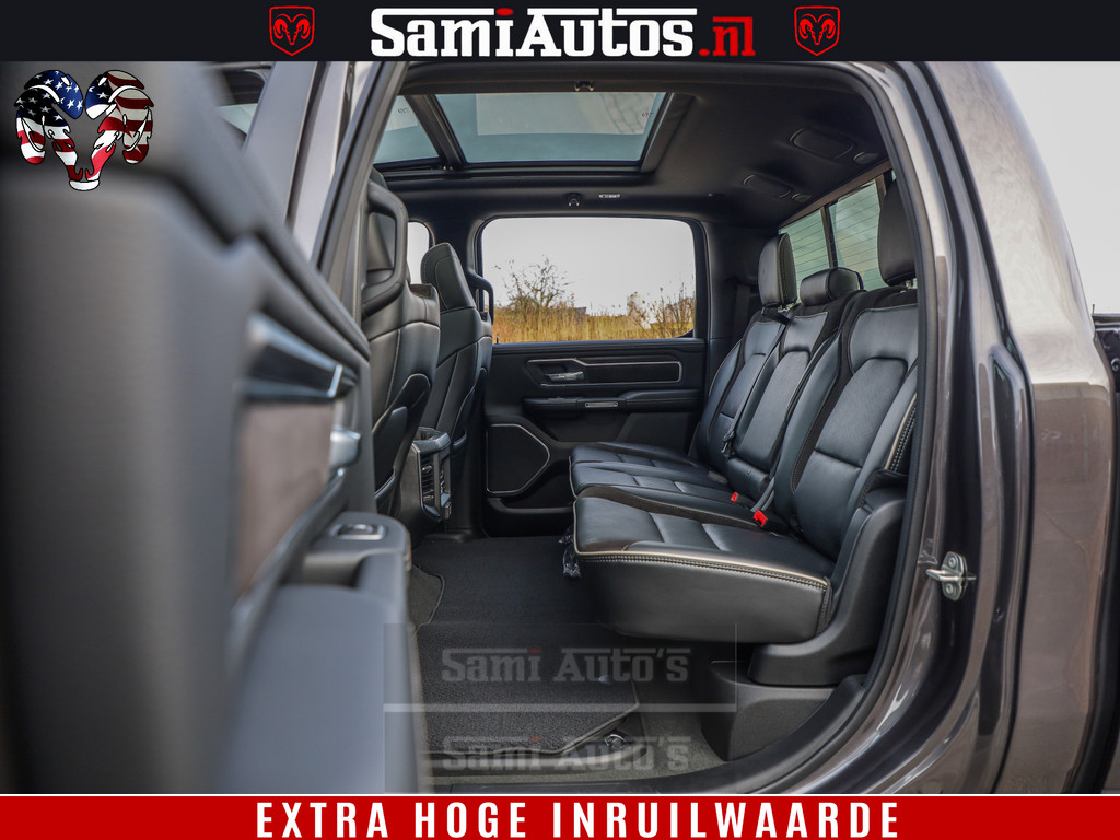 Dodge Ram 1500 Laramie Sport 5.7 V8 HEMI 402PK 4x4 | Panorama dak | 12 Scherm |Granite Crystal Metallic | Crew Cab | 5 Persoons | Dubbele Cabine | DC | VOORRAAD NR 2522 - 41248 | 9