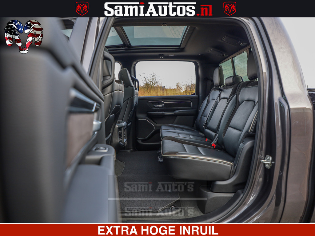 Dodge Ram 1500 Laramie Sport 5.7 V8 HEMI 402PK 4x4 | Panorama dak | 12 Scherm |Granite Crystal Metallic | Crew Cab | 5 Persoons | Dubbele Cabine | DC | VOORRAAD NR 2522 - 41248 | 9