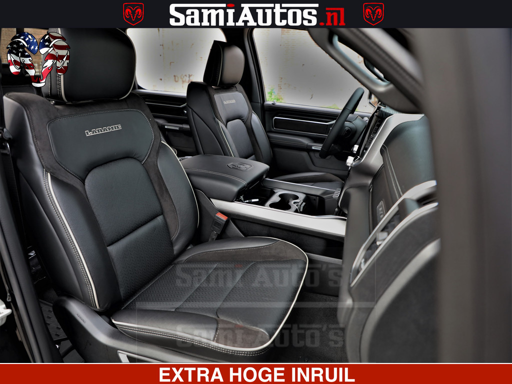 Dodge Ram 1500 Laramie Sport | HEMI 5.7 V8 4x4 | LPG | Grootscherm 12 | LARAMIE PERFORMANCE | ZWART | CREWCAB 57 | GRIJSKENTEKEN | DUBBELE CABINE | 5 Persoons | VOORRAAD NR 2528-641276 10