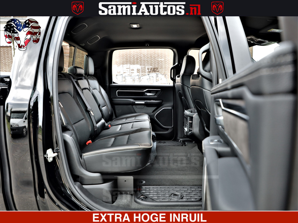 Dodge Ram 1500 Laramie Sport | HEMI 5.7 V8 4x4 | LPG | Grootscherm 12 | LARAMIE PERFORMANCE | ZWART | CREWCAB 57 | GRIJSKENTEKEN | DUBBELE CABINE | 5 Persoons | VOORRAAD NR 2528-641276 13