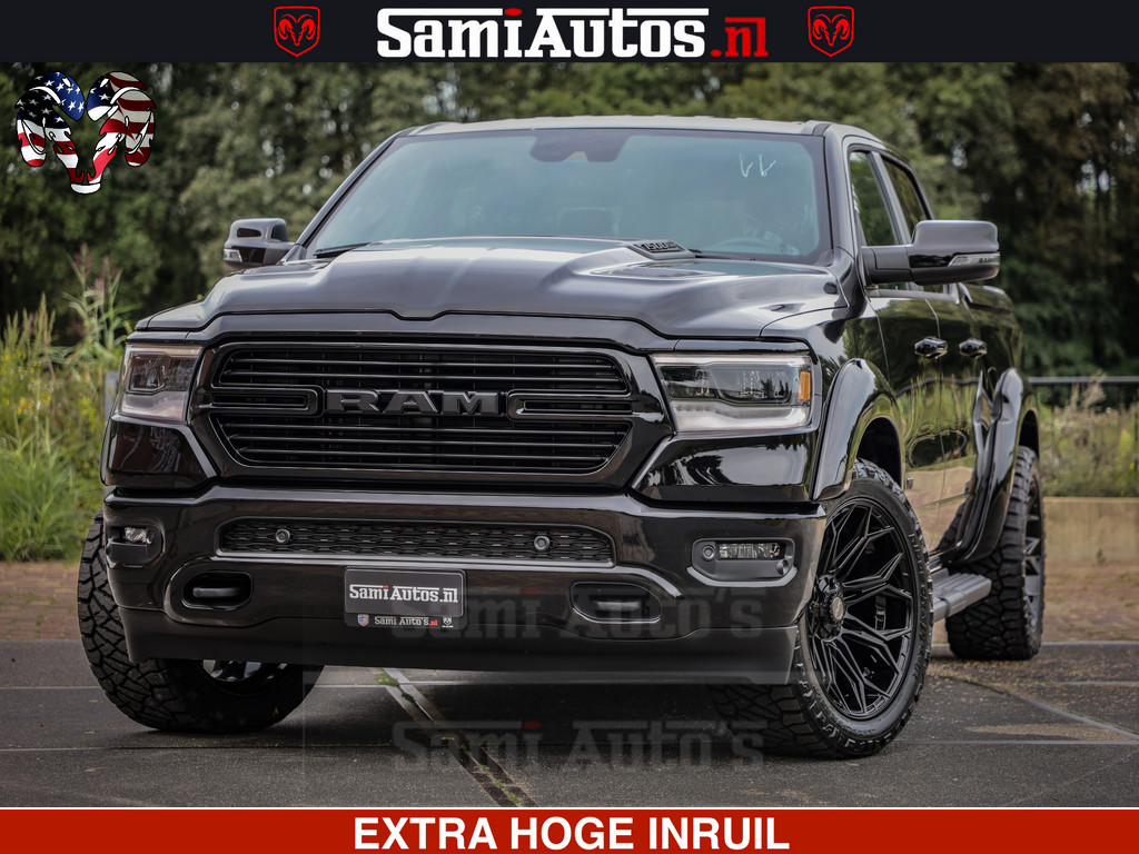 Dodge Ram 1500 Laramie Sport | HEMI 5.7 V8 4x4 | LPG | Grootscherm 12 | LARAMIE PERFORMANCE | ZWART | CREWCAB 57 | GRIJSKENTEKEN | DUBBELE CABINE | 5 Persoons | VOORRAAD NR 2528-641276 15