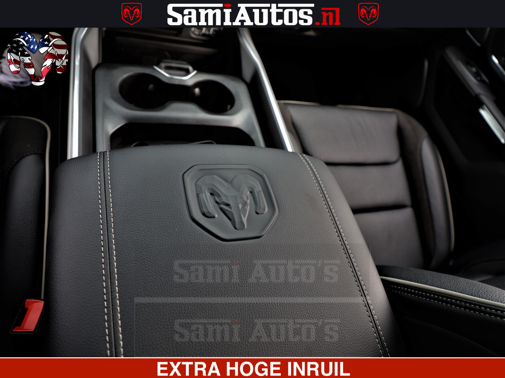 Dodge Ram 1500 Laramie Sport | HEMI 5.7 V8 4x4 | LPG | Grootscherm 12 | LARAMIE PERFORMANCE | ZWART | CREWCAB 57 | GRIJSKENTEKEN | DUBBELE CABINE | 5 Persoons | VOORRAAD NR 2528-641276 16