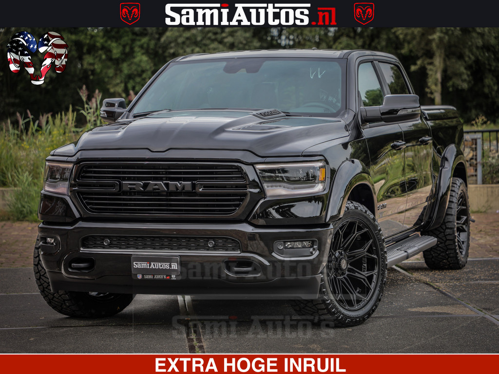 Dodge Ram 1500 Laramie Sport | HEMI 5.7 V8 4x4 | LPG | Grootscherm 12 | LARAMIE PERFORMANCE | ZWART | CREWCAB 57 | GRIJSKENTEKEN | DUBBELE CABINE | 5 Persoons | VOORRAAD NR 2528-641276 18