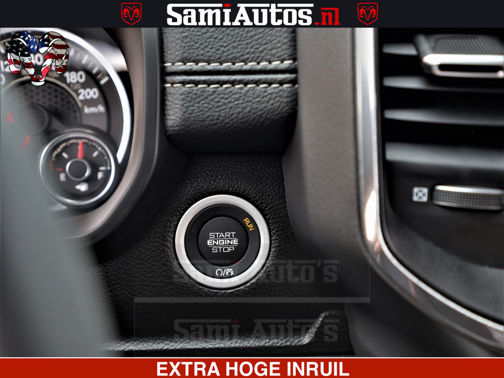 Dodge Ram 1500 Laramie Sport | HEMI 5.7 V8 4x4 | LPG | Grootscherm 12 | LARAMIE PERFORMANCE | ZWART | CREWCAB 57 | GRIJSKENTEKEN | DUBBELE CABINE | 5 Persoons | VOORRAAD NR 2528-641276 21