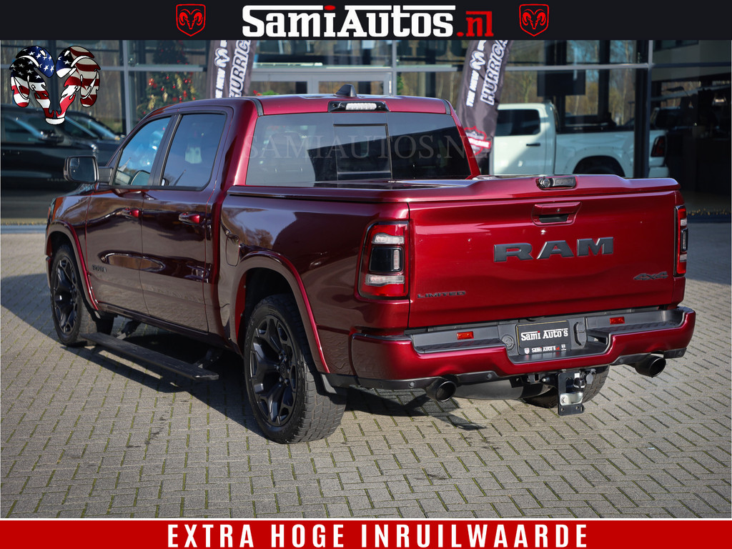 Dodge Ram 1500 Limited Night | Hemi 5.7 V8 4x4 | BOM VOL | Delmonico Red | Top Staat | Crew Cab | Dubbele Cabine | DC | 5 Persoons | 17
