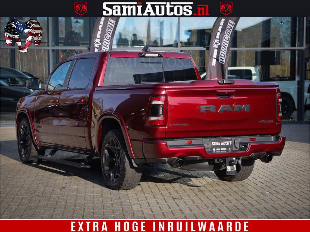 Dodge Ram 1500 Limited Night | Hemi 5.7 V8 4x4 | BOM VOL | Delmonico Red | Top Staat | Crew Cab | Dubbele Cabine | DC | 5 Persoons | 7