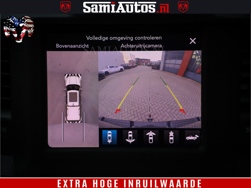 Dodge Ram 1500 Black Sport | Hemi 5.7 V8 | Luchtvering | 360 Camera | Panorama Dak | 4x4 Crew Cab | Dubbele cabine 5 persoons | Grijskenteken | 10