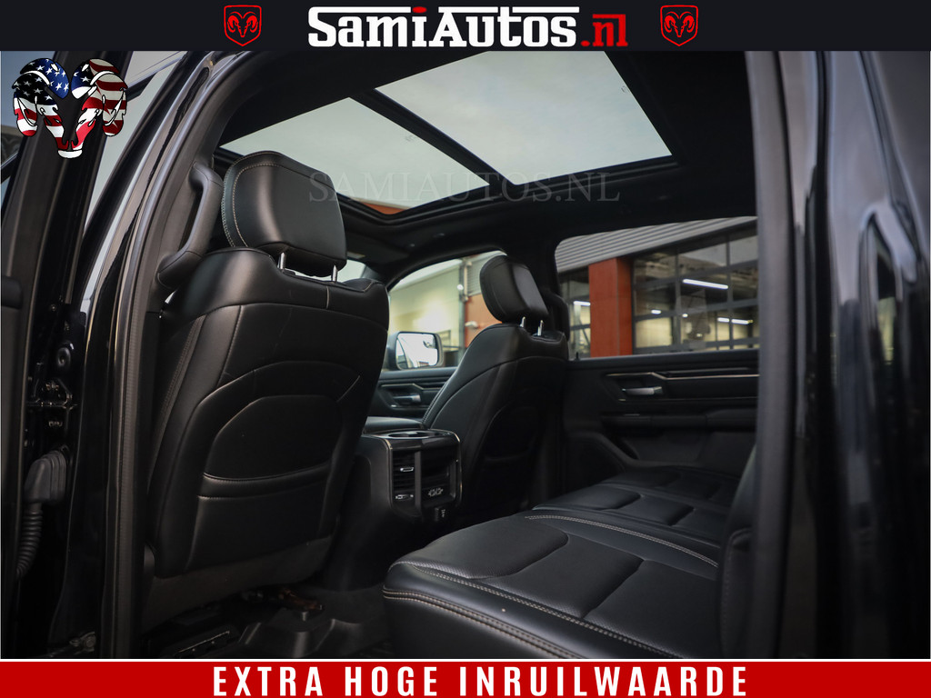 Dodge Ram 1500 Black Sport | Hemi 5.7 V8 | Luchtvering | 360 Camera | Panorama Dak | 4x4 Crew Cab | Dubbele cabine 5 persoons | Grijskenteken | 15