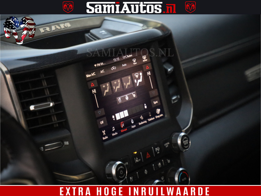 Dodge Ram 1500 Black Sport | Hemi 5.7 V8 | Luchtvering | 360 Camera | Panorama Dak | 4x4 Crew Cab | Dubbele cabine 5 persoons | Grijskenteken | 21