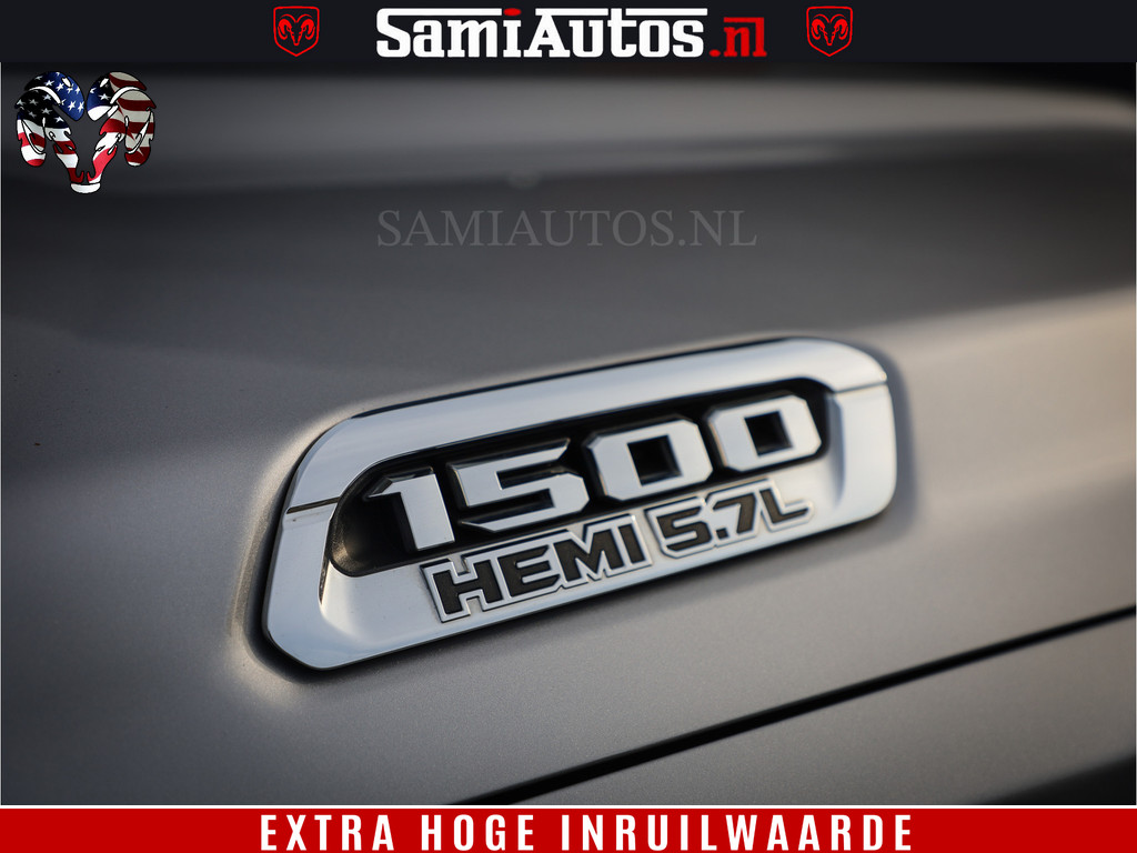 Dodge Ram 1500 Bom Vol | 5,7 V8 Hemi | Limited Wheels 22 inch | Luchtvering | Adaptive Cruise | Panoramadak | 360 Camera | Crew Cab | Dubbele Cabine | DC | 5 Persoons | 17