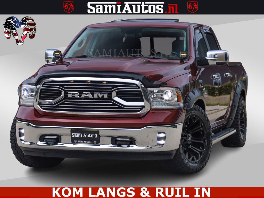 Dodge Ram 1500 HULK | 5.7 V8 | MARGE BTW VRIJ | LUCHTVERING | LONGHORN | GROOTSCHERM | WIDE BODY | 5 PERSOONS DUBBELE CABINE | CREW CAB | RAM VOL | BRUIN LEDER | XD WHEELS | LED |