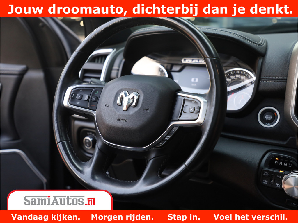 Dodge Ram 1500 LARAMIE | 5.7 V8 | 46.000KM! | PANORAMA | NIGHT EDITION | CRUISE | 200L LPG | HARMAN/KARDON | CAMERA | STOEL VENTILATIE/VERWAMING | CREWCAB | 4X4 | AUTO TREEPLANK | 3500KG | 11