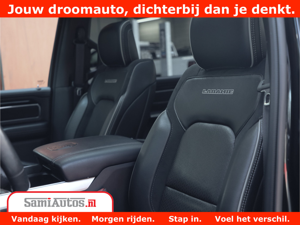 Dodge Ram 1500 LARAMIE | 5.7 V8 | 46.000KM! | PANORAMA | NIGHT EDITION | CRUISE | 200L LPG | HARMAN/KARDON | CAMERA | STOEL VENTILATIE/VERWAMING | CREWCAB | 4X4 | AUTO TREEPLANK | 3500KG | 8
