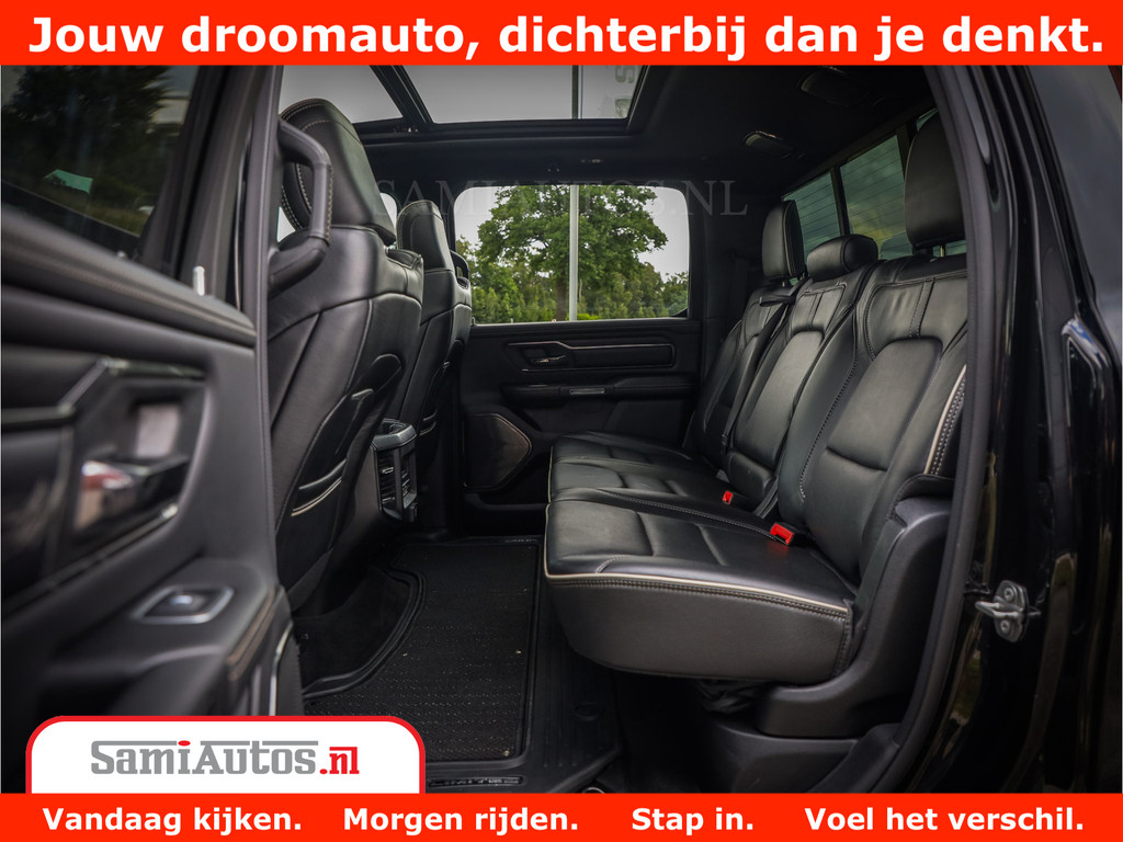 Dodge Ram 1500 LIMITED | 5.7 V8 HEMI | HUD | BOM VOL | LUCHTVERING | PANORAMA | ADAPTIVE CRUISE | 360 CAM | 3500KG | LEDER | DUBBELE CABINE | BPM VRIJ | LANE ASSIST | APPLE CARPLAY 21