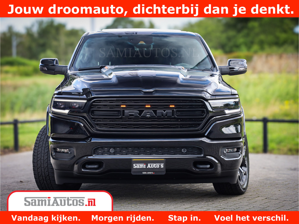 Dodge Ram 1500 LIMITED | 5.7 V8 HEMI | HUD | BOM VOL | LUCHTVERING | PANORAMA | ADAPTIVE CRUISE | 360 CAM | 3500KG | LEDER | DUBBELE CABINE | BPM VRIJ | LANE ASSIST | APPLE CARPLAY 8