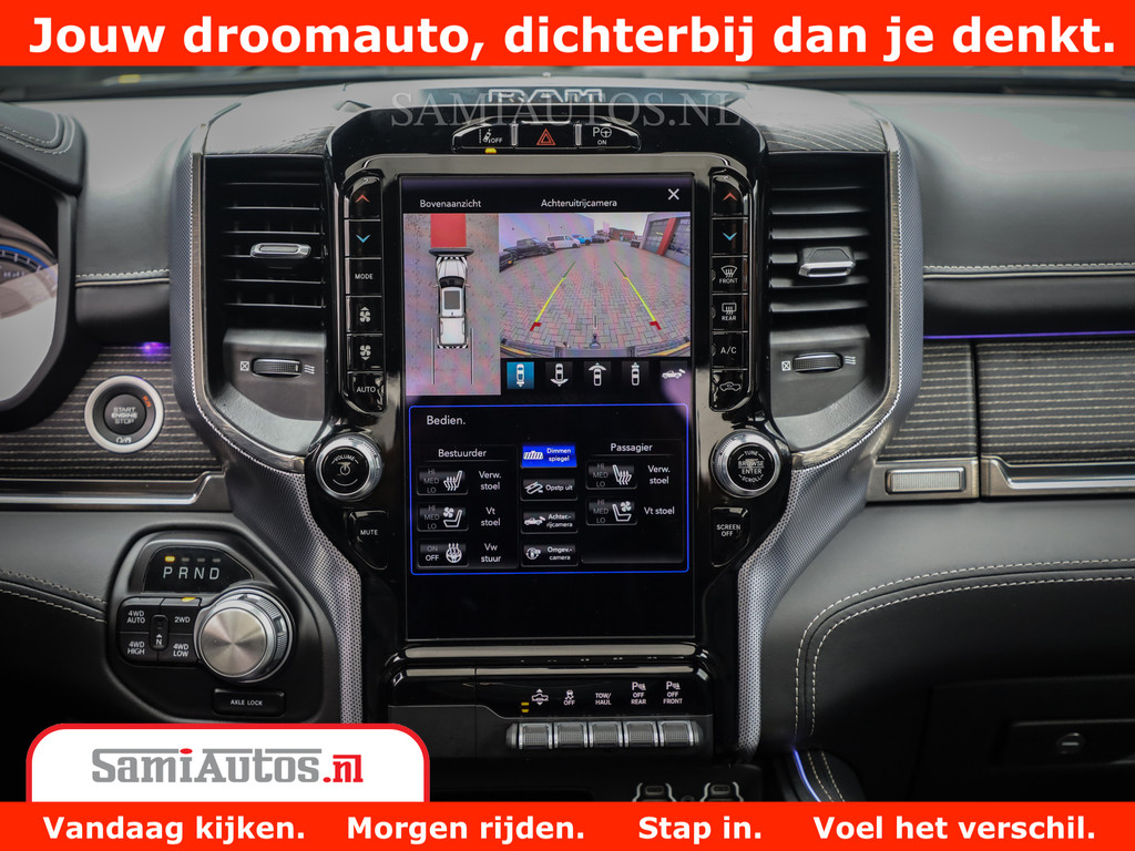 Dodge Ram 1500 LIMITED CUSTOM | FULL OPTION | LUCHT REMSYSTEEM | LUCHT VERING | 360 CAM | 200L LPG | PANORAMA | 4X4 V8 5.7 | 3500KG | MEMORY | WIDE BODYKIT | AMBILIGHT | MICKEY THOMPSON BANDEN | 15