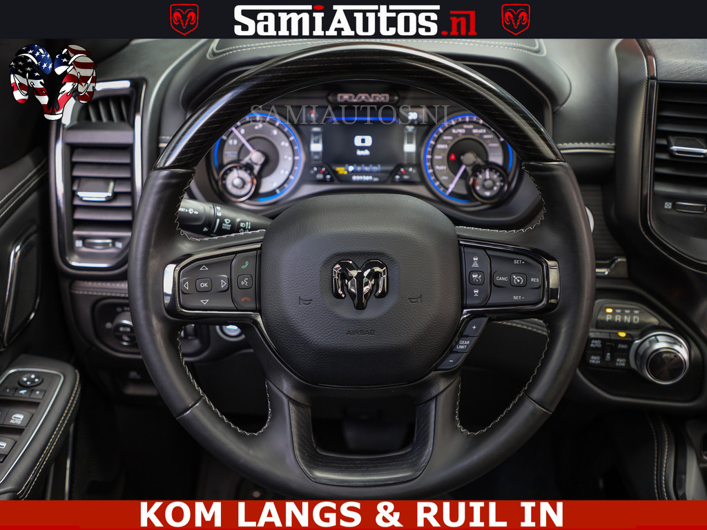 Dodge Ram 1500 LIMITED NIGHT | BOM VOL | HUD | MWK | LUCHTVERING | PANODAK | 5.7 V8 HEMI 402PK | DC | DUBBELE CABINE | 5 PERSOONS | GRIJSKENTEKEN PICK UP | | De specialist in Amerikaanse pickâups in Nederland en Europa. 14