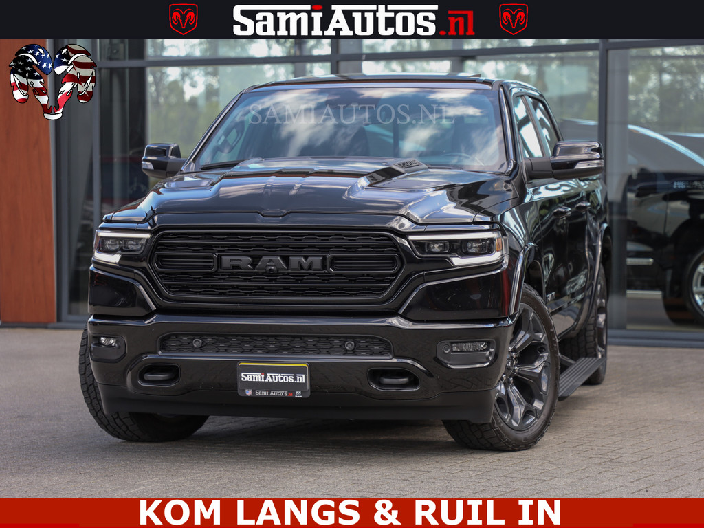 Dodge Ram 1500 LIMITED NIGHT | BOM VOL | HUD | MWK | LUCHTVERING | PANODAK | 5.7 V8 HEMI 402PK | DC | DUBBELE CABINE | 5 PERSOONS | GRIJSKENTEKEN PICK UP | | De specialist in Amerikaanse pickâups in Nederland en Europa. 9
