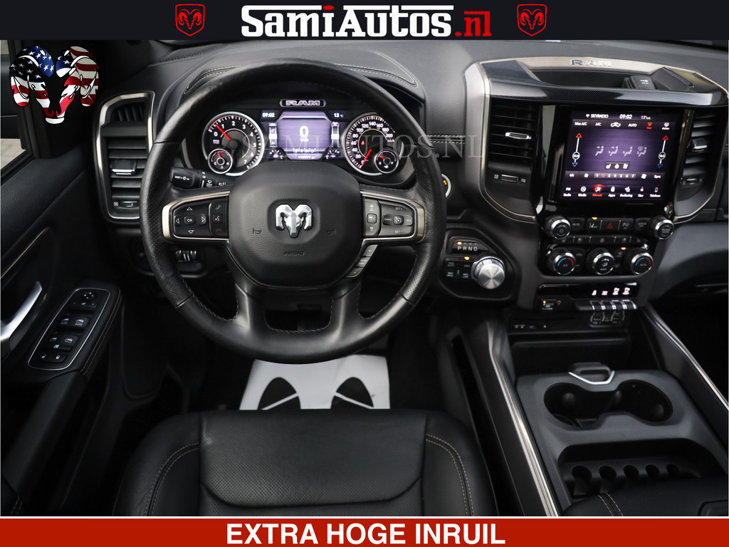 Dodge Ram 1500 SPORT BLACK EDITION | 4X4 5.7 V8 | VOL OPTIES | 360 CAMERA | APPLE CARPLAY | 3500KG | 22INCH NIGHT | FULL LED | ADAPTIVE CRUISE | MEMORY SEATS | LEDER | DUBBELE CABINE | CREWCAB 14