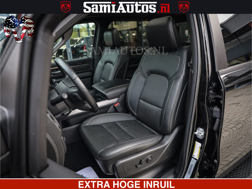 Dodge Ram 1500 SPORT BLACK EDITION | 4X4 5.7 V8 | VOL OPTIES | 360 CAMERA | APPLE CARPLAY | 3500KG | 22INCH NIGHT | FULL LED | ADAPTIVE CRUISE | MEMORY SEATS | LEDER | DUBBELE CABINE | CREWCAB 21
