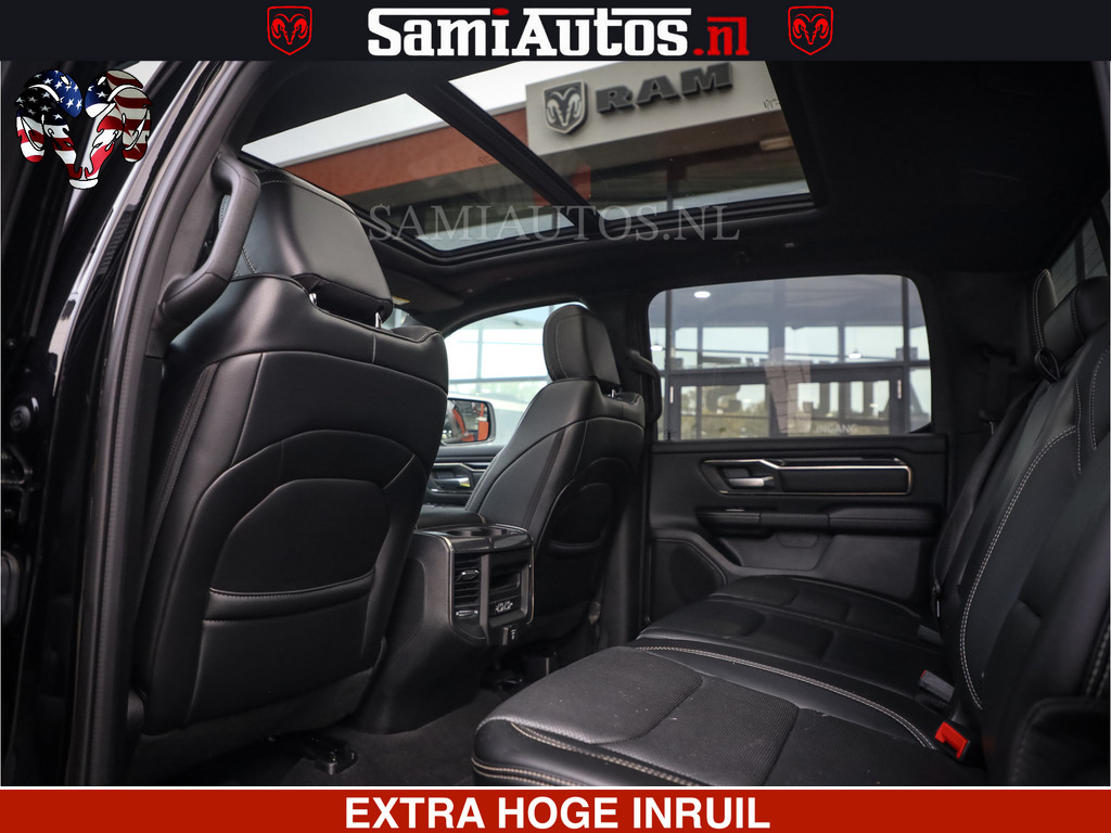 Dodge Ram 1500 SPORT BLACK EDITION | 4X4 5.7 V8 | VOL OPTIES | 360 CAMERA | APPLE CARPLAY | 3500KG | 22INCH NIGHT | FULL LED | ADAPTIVE CRUISE | MEMORY SEATS | LEDER | DUBBELE CABINE | CREWCAB 7