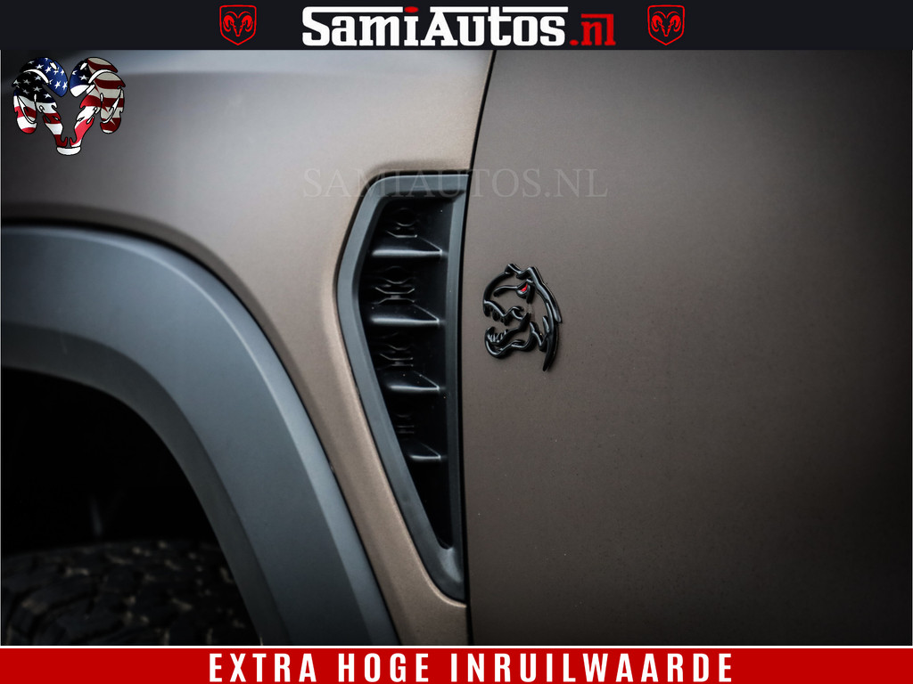 Dodge Ram 1500 TRX HELLCAT 712 PK 6.2 V8 | MEGA DIK | BOM VOL | BLACK ON BLACK | CREW CAB DUBBELE CABINE DC | 5 PERSOONS GRIJS KENTEKEN | 10