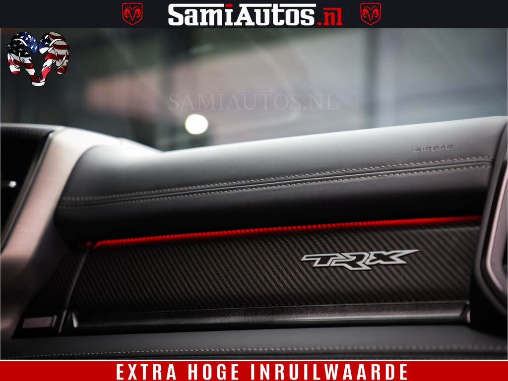 Dodge Ram 1500 TRX HELLCAT 712 PK 6.2 V8 | MEGA DIK | BOM VOL | BLACK ON BLACK | CREW CAB DUBBELE CABINE DC | 5 PERSOONS GRIJS KENTEKEN | 12