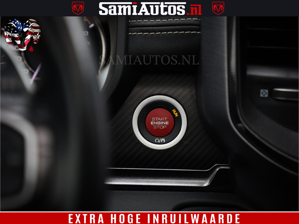 Dodge Ram 1500 TRX HELLCAT 712 PK 6.2 V8 | MEGA DIK | BOM VOL | BLACK ON BLACK | CREW CAB DUBBELE CABINE DC | 5 PERSOONS GRIJS KENTEKEN | 13
