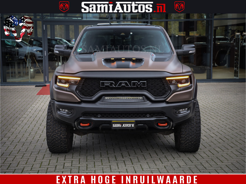 Dodge Ram 1500 TRX HELLCAT 712 PK 6.2 V8 | MEGA DIK | BOM VOL | BLACK ON BLACK | CREW CAB DUBBELE CABINE DC | 5 PERSOONS GRIJS KENTEKEN | 14