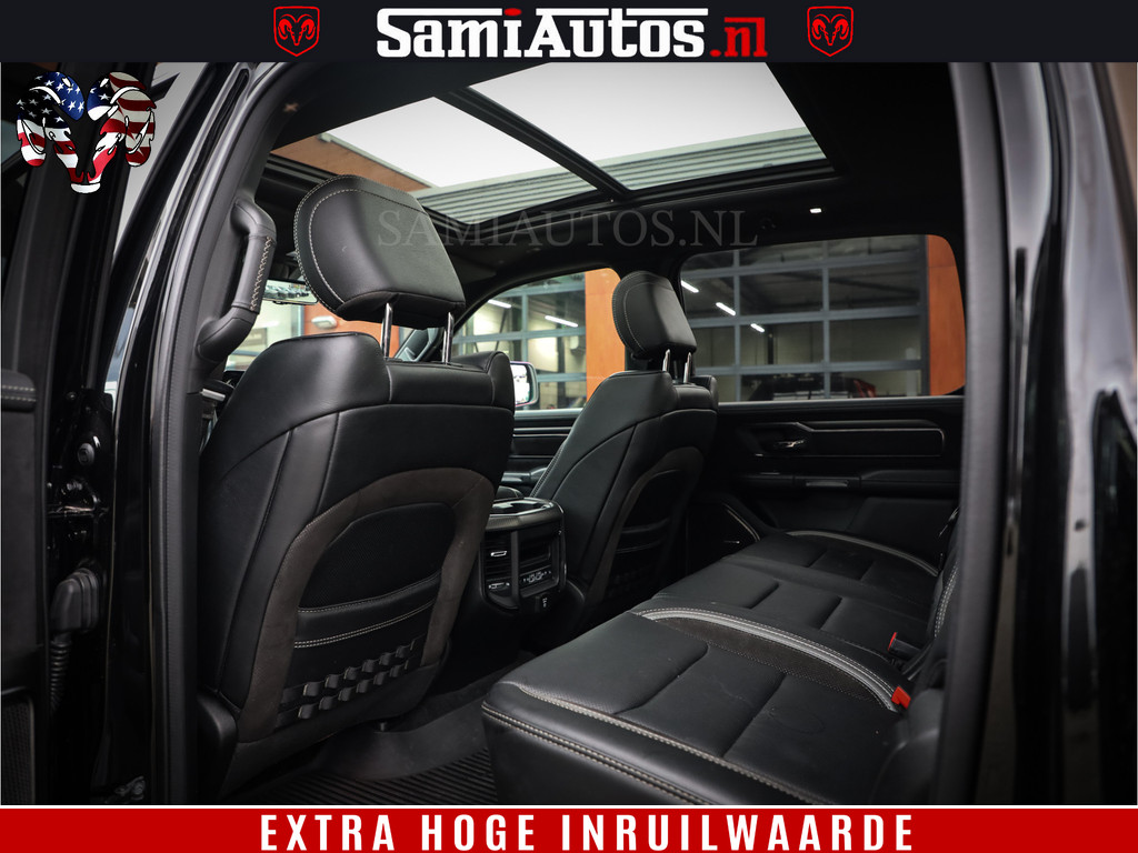 Dodge Ram 1500 TRX HELLCAT 712 PK 6.2 V8 | MEGA DIK | BOM VOL | BLACK ON BLACK | CREW CAB DUBBELE CABINE DC | 5 PERSOONS GRIJS KENTEKEN | 18