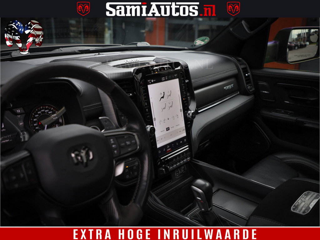 Dodge Ram 1500 TRX HELLCAT 712 PK 6.2 V8 | MEGA DIK | BOM VOL | BLACK ON BLACK | CREW CAB DUBBELE CABINE DC | 5 PERSOONS GRIJS KENTEKEN | 7